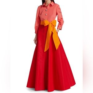 Carolina Herrera
Colorblock Silk Shirt Gown size 8